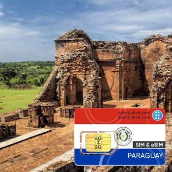 Sim Du Lịch Paraguay 15 Ngày Tốc Độ Cao